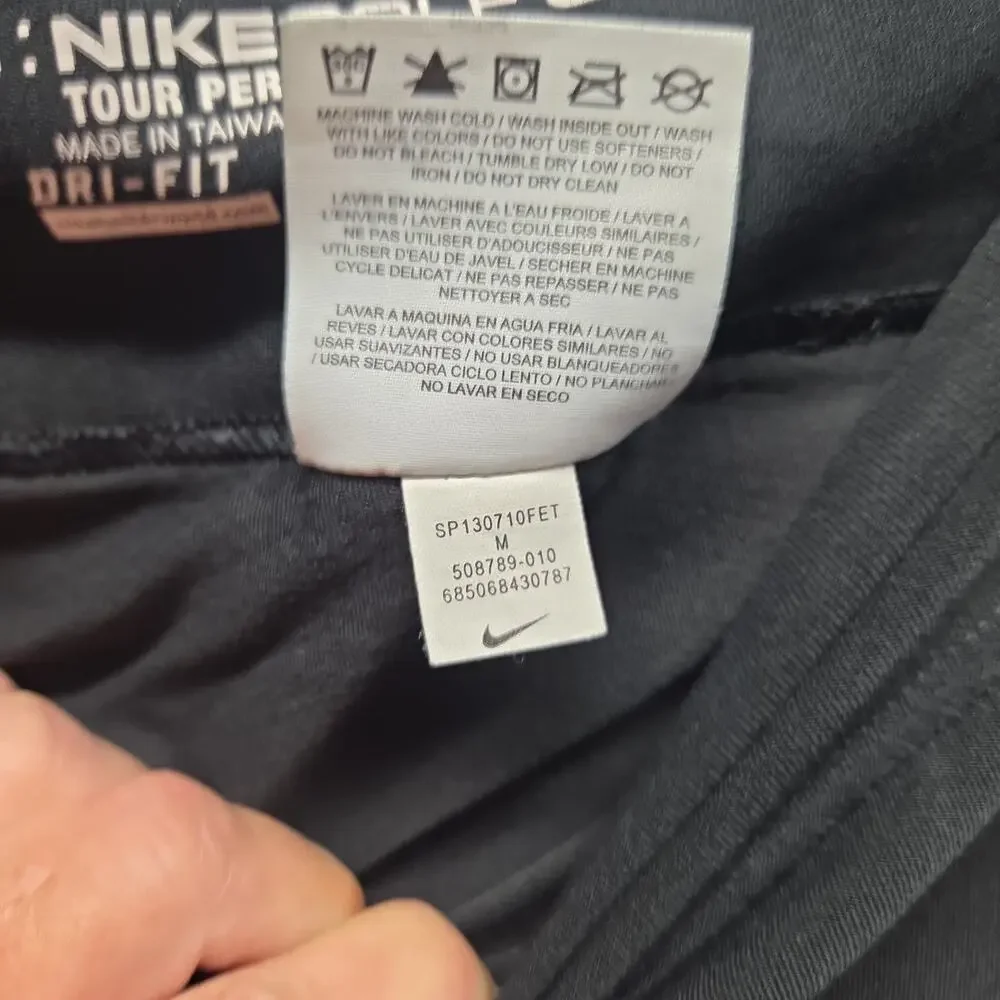 Nike Golf Tour Perf Skort M Black‎ Dri-FIT Stretch Lined Tennis Skirt Pickleball